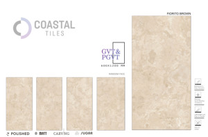 กระเบื้องพอร์ซเลนพรีเมียมขนาด 600x1200 มม. หนา 9 มม. ป้องกันการแตก ทนต่อรอยขีดข่วน สำหรับปูพื้นและผนัง มีหลายขนาดและพื้นผิวให้เลือก - Product Image 4
