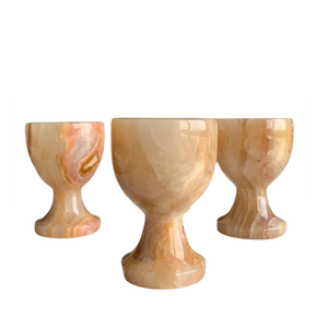 ถ้วยไอศกรีมโอนิกซ์สีเหลืองขนาดเล็กถ้วยน้ำแข็งหินอ่อนนิลถ้วยไอศกรีมหินโอนิกซ์ - Product Image 5