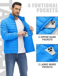 Chaqueta acolchada ligera de último diseño, chaquetas de hombre de marca personalizadas y resistentes al agua, superventas - Product Image 3