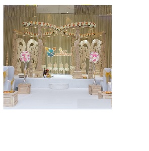 Stylish Wedding Event Wood Mandap Manchester Indian Wedding <b>Wooden</b> Mandaps Wedding <b>Wooden</b> Mandap in <b>Butterfly</b> Design UK CANADA - Product Image 1