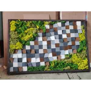 Mosaico de Madera de Musgo, Decoración de Pared, Mural de 3x2 Pies para Decoración del Hogar - Product Image 2