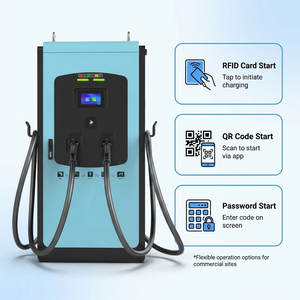 Estación de Carga Rápida para Vehículos Eléctricos de Nivel Comercial 3, 60kW 120kW 160kW CC, Enchufe Tipo 2 CCS, Control Inteligente por Aplicación OCPP con RFID - Product Image 2