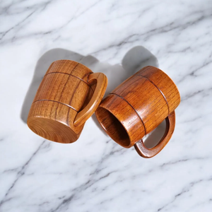 Artisanat en bois, tasses à boissons en bois, finition de qualité supérieure, fabrication sur mesure, tasse à café ou à thé en bois rustique par saniya handicraft - Product Image 3