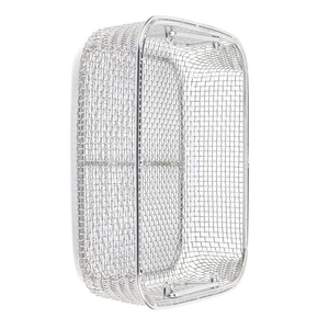 Plateau en treillis métallique de stérilisation médicale durable avec couvercle pour instruments chirurgicaux Plateau en treillis à finition polie en gros - Product Image 5