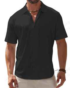 Camisa de playa de manga corta de algodón 100% informal para hombre, estampado 3D de plantas tropicales, estilo de moda transpirable - Product Image 6