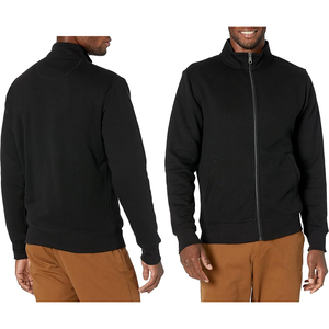 Sudadera térmica de algodón 100% de alta calidad con cremallera de cuarto para hombre, patrón de impresión personalizable, tela de lana de invierno - Product Image 6