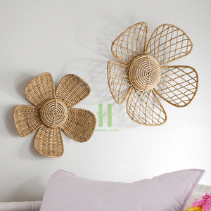 Classic Rattan Flower Mirror <b>Decorative</b> Rattan <b>Wall</b> Mirror <b>Wicker</b> Kids Mirror for Bedroom <b>Decoration</b> Made in Vietnam Wholesale - Product Image 6