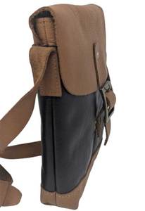 Fashionable and Durable Leather <b>Sling</b> <b>Bag</b> Compact Casual Multi-Functional Design with Zipper Closure Portable <b>for</b> <b>Men</b> Women - Product Image 2