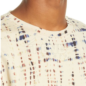 T-shirts personnalisables pour hommes en coton et fibre de bambou, col rond, style décontracté, longueur standard, taille personnalisée, design de logo, couleur unie - Product Image 4