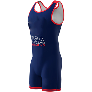 Traje de Lucha Libre Personalizado para Adultos, Uniforme Elástico de Spandex/Poliéster, Vestido Ajustado con Frente de 220g para Levantamiento de Pesas, para Hombre - Product Image 5