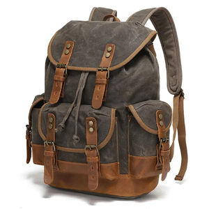 Sac à dos à cordon de serrage tendance en cuir de haute qualité, durable, imprimé en extérieur, fabrication OEM en gros, élégant et confortable - Product Image 1