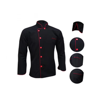 Veste uniforme homme/femme sur mesure, manches courtes, pour chefs de restaurant et bar