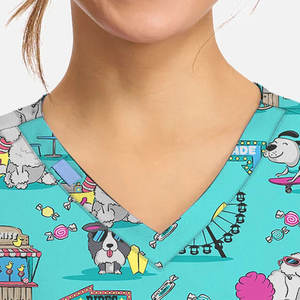 Nouvelle conception d'uniformes médicaux unisexes pour infirmières, en tissu toile respirant, ensembles de blouses d'hôpital pour la vente en gros et la personnalisation - Product Image 5