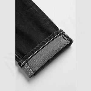 Nouveauté : Jeans en denim personnalisés avec poches extérieures de votre marque, impression personnalisée, couleur personnalisée, pantalon slim extensible, vente en gros - Product Image 6
