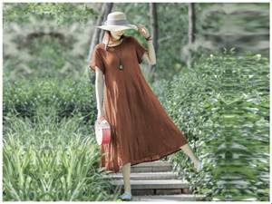 Vestido Kimono Elegante al por Mayor, Personalizado, de Rayón, Largo hasta la Rodilla, Formal, de Noche, con Encaje Floral, Antiarrugas, Talla Grande, para Mujer, Azul - Product Image 2