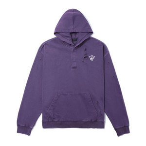 Trendy Distressed <b>Hoodies</b> For Men <b>Soft</b> Breathable Material Comfortable Fit Ideal For Streetwear And Casual Fashion Looks - Product Image 1