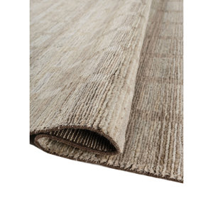 Alfombra de Lana con Patrón Geométrico Color Marfil, Tejida a Mano, Rectangular, para Decoración de Sala de Estar, Re-1594 - Product Image 2