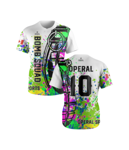 Camiseta de Béisbol de Malla con Cuello en V de Secado Rápido, Jersey de Softbol Sublimado Completo con Impresión de Logotipo Personalizado, Ropa Deportiva Cómoda - Product Image 3