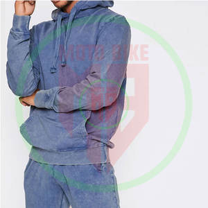 Sweat-shirt à capuche en coton lourd de qualité supérieure pour hommes, lavage à l'acide, logo personnalisé, prix bas, sweats à capuche lavés à l'acide - Product Image 4