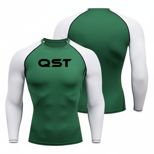 เสื้อ rashguard แขนยาวผ้าสแปนเด็กซ์สำหรับฝึกศิลปะการต่อสู้ Jitsu Jitsu Jitsu ชุดเล่นกีฬารัดรูปแห้งเร็ว - Product Image 6