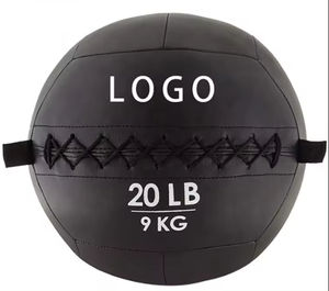 Balle de médecine de 14 pouces de diamètre pour l'entraînement 4 30lbs Heavy Duty 18oz Vinyl Construction Exercise Ball-Ballon de médecine en caoutchouc - Product Image 1