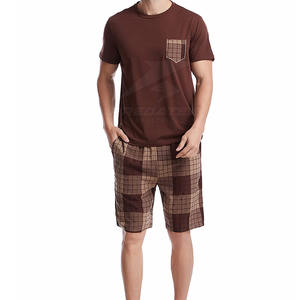 Ensemble T-shirt et short décontracté pour homme, confortable et respirant, été, tissu polyester/coton de haute qualité - Product Image 4