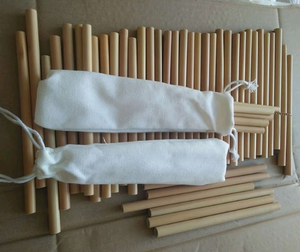 Pajitas de bambú biodegradables para soluciones de bebida sostenibles en cafés, restaurantes y minoristas - Product Image 4