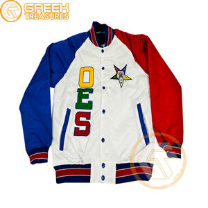Customized Order of the Eastern <b>Star</b> Satin Embroidered Varsity <b>Jacket</b> High Quality Breathable OES Greek Apparels Women <b>Jackets</b> - Product Image 3