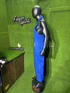 Customized Functional Working Multi Tool Pockets Industry <b>Coverall</b> 100% Cotton Acid Wash Cargo Jumpsuit Workwear <b>Bib</b> Pants - Product Image 3