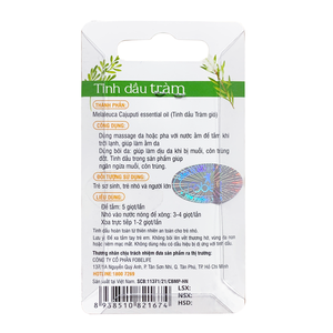 น้ำมันหอมระเหยสำหรับเด็ก ยูคาลิปตัส เวียดนาม ทุกสภาพผิว สมุนไพรจากใบไม้ คุณภาพเยี่ยม นวด 3 มล. FOBABY น้ำมันหอมระเหย - Product Image 5