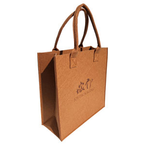 Sac fourre-tout en feutre personnalisé grande capacité, plusieurs couleurs, vente en gros, avec poignée Flexiloop - Product Image 3