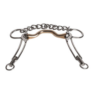 Haute qualité en acier inoxydable islandais Bit ovale lien Logo personnalisé cheval équestre Stable Bit Western Bits chaîne gourmette - Product Image 5