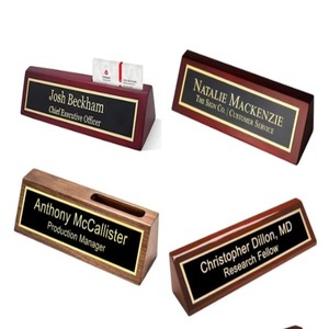 แผ่นป้ายชื่อไม้สำหรับห้องประชุมสำหรับโรงแรมและห้องนั่งเล่นสำนักงานสไตล์ยุโรปโลโก้ตามสั่ง - Product Image 5