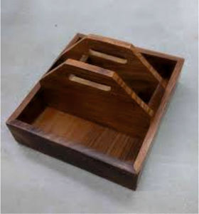 Beau support à couverts en bois pour tables de cuisine et comptoirs pour la vaisselle et la vaisselle - Product Image 3