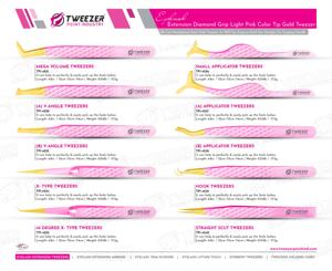 Forte tenue facile à ramasser cils fins 0.03mm points pointus couleur personnalisée et conception pince à épiler Volume des cils - Product Image 6