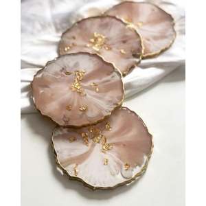 Juego de 4 posavasos de resina de diseño hecho a mano superior con calidad y diseño extra premium a muy buen precio - Product Image 1