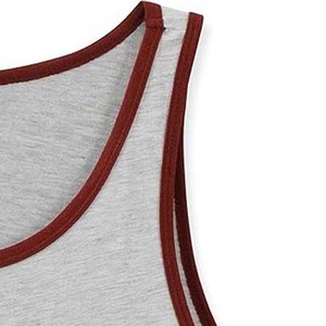 Camisetas sin mangas de hombre de calidad superior con diseño de logotipo personalizado OEM camisetas sin mangas de cuello redondo transpirables de algodón estilo callejero de talla grande - Product Image 4