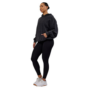 เสื้อฮู้ดพิมพ์ลายด้านหน้าแบบกำหนดเองพิมพ์ลายพัฟน้ำหนักมากสำหรับฤดูหนาว280gsm ไหล่ตกแบบวินเทจ - Product Image 3