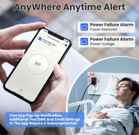 Alarme de panne de courant WiFi Tuya avec batterie intégrée, fonctionne hors ligne, sirène locale, capteur intelligent de coupure de courant OEM ODM