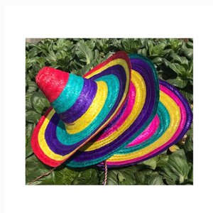 หมวกปาร์ตี้คาวบอยแวววาวสีสันสดใสขายดีหมวกชายหาดฤดูร้อนหมวก sombrero สายรุ้งฟางในเวียดนาม - Product Image 6