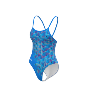 Traje de baño competitivo para mujer con estampado de peces - Product Image 1