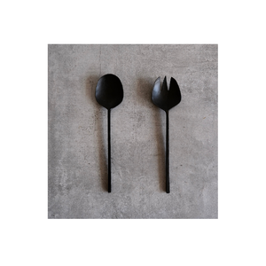 Ensemble de cuillères de service de restaurant à long manche en métal pour buffet de restauration pour soupe et salade vente chaude - Product Image 1