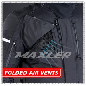 Veste de moto courte homologuée CE, respirante, légère, imperméable, textile, toutes saisons, vêtements de sport pour motards, coupe-vent - Product Image 3