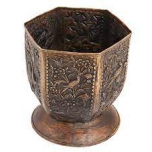 Maceta de diseño clásico, maceta de estudio, calidad duradera, maceta de Metal de alta calidad, cubo con recubrimiento de polvo negro, acabado hecho a mano - Product Image 2