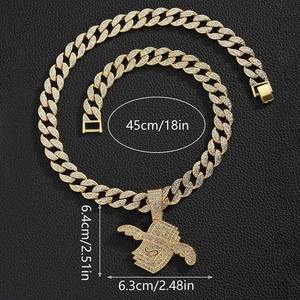 Colgante de moissanita personalizado exclusivo para hombres y mujeres, accesorio de joyería de moda de diamante audaz estilo Hip Hop de lujo - Product Image 2