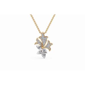 Pendentif de luxe de créateur, diamant de laboratoire rond de 0,171 carat, or 9 KT, 14 KT, 18 KT, bijoux en gros, fournisseur OEM B2B, exportateur - Product Image 5
