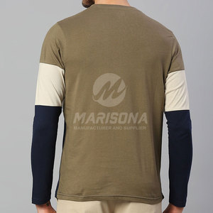 เสื้อยืดแขนยาวผู้ชาย โพลีเอสเตอร์/คอตตอน ลำลอง เป็นมิตรกับสิ่งแวดล้อม ระบายอากาศได้ดี แห้งเร็ว คอกลม ทรงปกติ คุณภาพสูง ใหม่ - Product Image 4