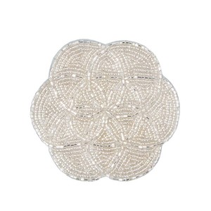 Posavasos de bebidas con cuentas de inspiración Vintage de diseño personalizado, artículo de Bar para el hogar para fiestas de inauguración, bordado, costura - Product Image 3