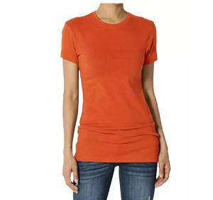 Camisetas de manga corta para mujer, ropa femenina de alta calidad, a la moda, con tu propio logotipo de marca, venta al por mayor - Product Image 4