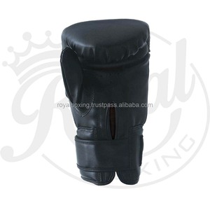 Guantes de boxeo de medio Dedo de PU de cuero de vaca genuino para entrenamiento de artes marciales Muay Thai UFC MMA - Product Image 4